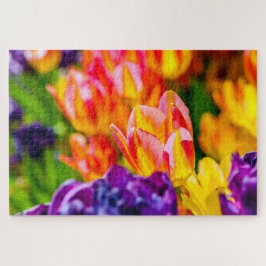 美しいチューリップ花 ジグソーパズル