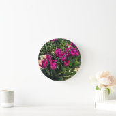 美しいチューリップ ラウンド壁時計 (ホーム)