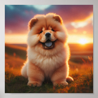美しいチョウの子犬 ポスター