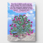 美しいチョラサボス聖なる書物、 経典1サミュエル16:7 フォトプラーク (正面)