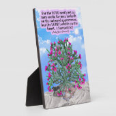 美しいチョラサボス聖なる書物、 経典1サミュエル16:7 フォトプラーク (側面)