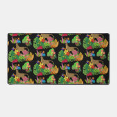 美しいチーターと熱帯のジャングル デスクマット (正面)