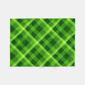 美しいツリーグリーンプレイドスモールフリースブランケット フリースブランケット (正面(横))