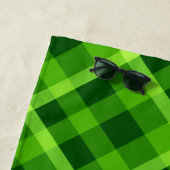 美しいツリーグリーンプレイドビーチタオル ビーチタオル (インサイチュ)