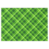 美しいツリーグリーンプレイドミディアムテーブルクロス テーブルクロス (正面(横))