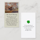 美しいツリーポートレート悔やみや弔慰メモリアルカード 名刺 (正面/裏面)