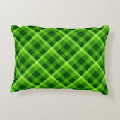美しいツリー緑の格子枕 アクセントクッション (裏面)