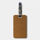 美しいティール（緑がかった色）絵画ココペリ ラゲッジタグ (裏面縦)