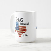 美しいテキサスUSA コーヒーマグカップ (正面左)