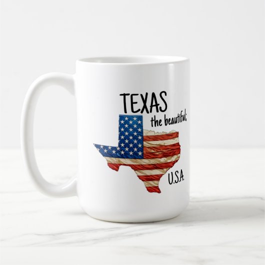 美しいテキサスUSA コーヒーマグカップ (左)