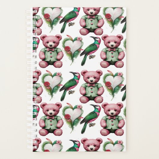 美しいテディベア プランナー手帳 (正面)