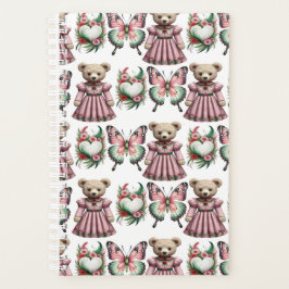 美しいテディベア プランナー手帳