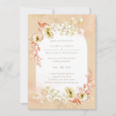 美しいテラコッタの花のウェディング (正面)