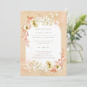 美しいテラコッタの花のウェディング (スタンド正面)