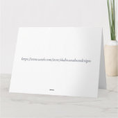 美しいディヤ フェスティバル オブ ライト 幸せなディワリ カード (裏面)