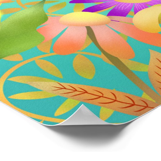 美しいデイアクアポスター ポスター (角)