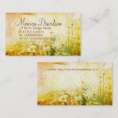 美しいデイジーの名刺 名刺 (正面/裏面)