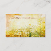 美しいデイジーの名刺 名刺 (裏面)