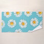 美しいデイジーの花の継ぎ目のない模様 バスタオル (バスタオル)