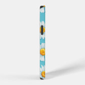 美しいデイジーの花 シームレス パターン iPhoneケース (右側面)