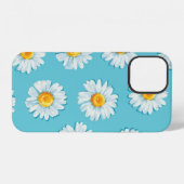 美しいデイジーの花 シームレス パターン iPhoneケース (裏面横)