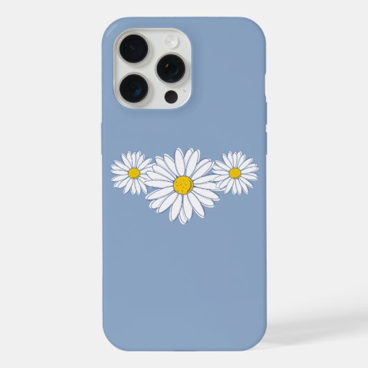 美しいデイジーの花 iPhoneケース (裏面)