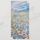 美しいデイジージャイアントブックマーク (正面/裏面)