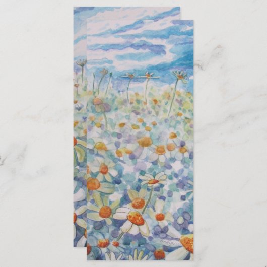 美しいデイジージャイアントブックマーク (正面/裏面)