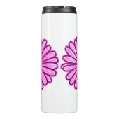 美しいデイジーフラワーハーフトーンイラストレーション タンブラー (裏面)