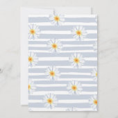 美しいデイジーワイルドワンガール1st誕生日 招待状 (裏面)