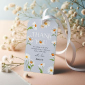 美しいデイジーワイルドワン1歳の誕生日ありがとう ギフトタグ