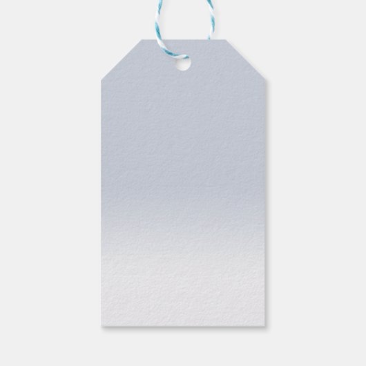 美しいデイジーワイルドワン1歳の誕生日ありがとう ギフトタグ (裏面)