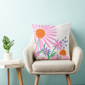 美しいデイジー名前をカスタムする装飾用クッション クッション (椅子)