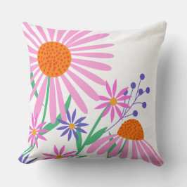 美しいデイジー名前をカスタムする装飾用クッション クッション
