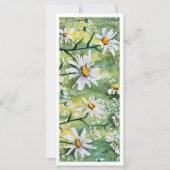 美しいデイジー水彩ジャイアントブックマーク (裏面)