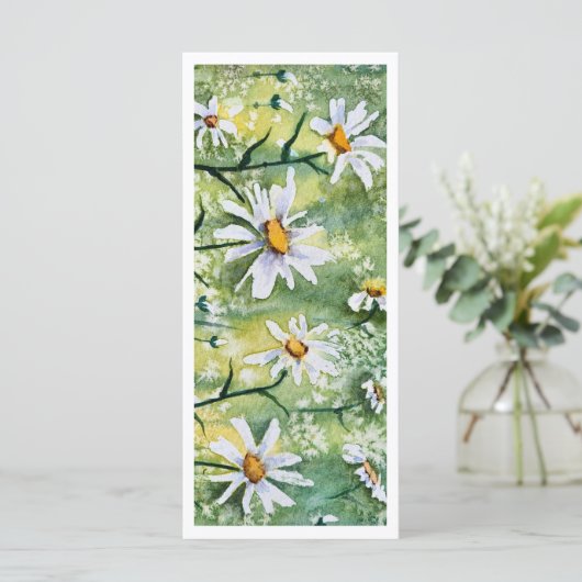 美しいデイジー水彩ジャイアントブックマーク (スタンド正面)