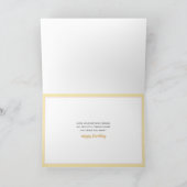 美しいデイジー誕生日ウィッシュカード カード (内部)