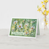 美しいデイジー誕生日恵みカード カード (黄色い花)