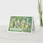 美しいデイジー誕生日恵みカード カード (正面)