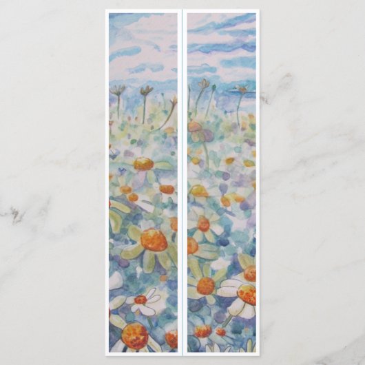 美しいデイジー2つのブックマーク (裏面)