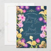 美しいデイブルー サンキューカード (正面/裏面)