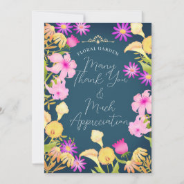 美しいデイブルー サンキューカード