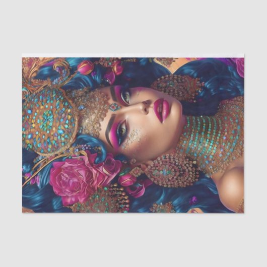 美しいデカ芸術的ップページティッシュペーパー 薄葉紙 (正面)