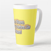 美しいデザインについて"勝者になる"引用文!T-S カフェラテマグ (右アングル)