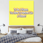 美しいデザインについて"勝者になる"引用文!T-S キャンバスプリント (インサイチュ (寝室))