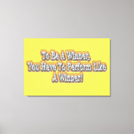 美しいデザインについて"勝者になる"引用文!T-S キャンバスプリント