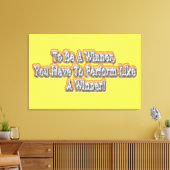 美しいデザインについて"勝者になる"引用文!T-S キャンバスプリント (インサイチュ (リビング))