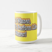 美しいデザインについて"勝者になる"引用文!T-S コーヒーマグカップ (正面右)