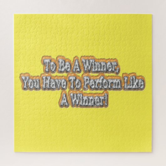 美しいデザインについて"勝者になる"引用文!T-S ジグソーパズル (縦)