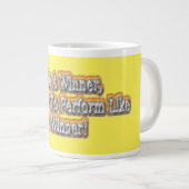 美しいデザインについて"勝者になる"引用文!T-S ジャンボコーヒーマグカップ (正面右)